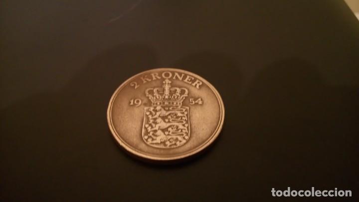 Monedas antiguas de Europa: Dinamarca 2 coronas 1954 - Foto 2