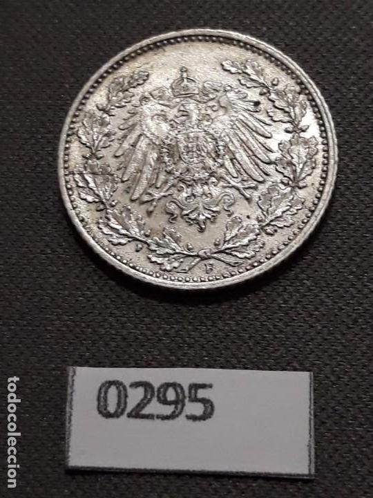 Moedas antigas da Europa: Alemania 1/2 Marco 1915 F