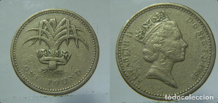 Monedas antiguas de Europa: MONEDA DE INGLATERRA 1 POUND 1985 - Foto 1