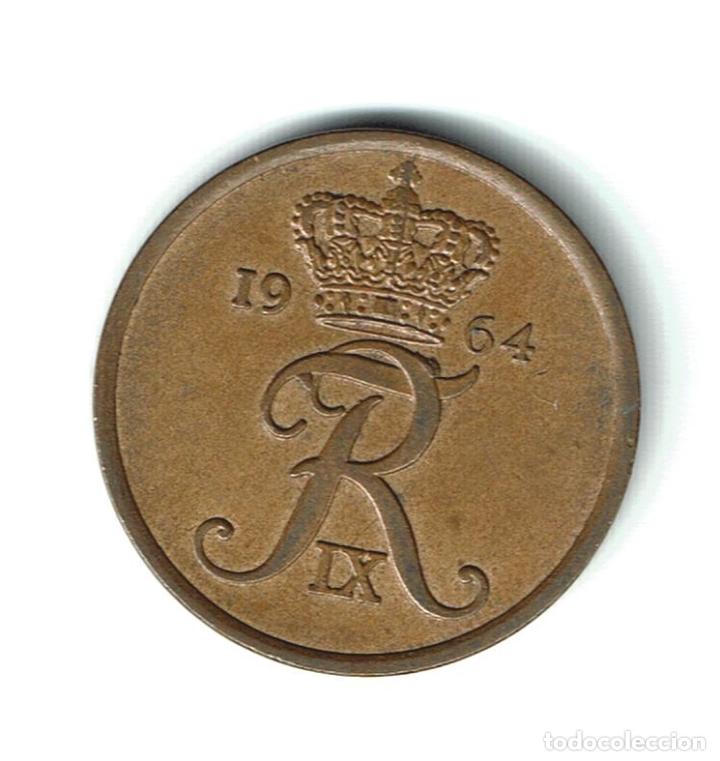 Monedas antiguas de Europa: DINAMARCA 5 ORE 1964 - Foto 1