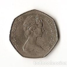 Monedas antiguas de Europa: 50 PENIQUES 1973 REINO UNIDO. Lote 139908682