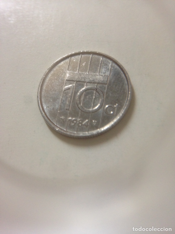 Monedas antiguas de Europa: HOLANDA 10 CENTS 1984 - Foto 2