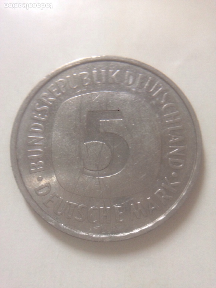 Alte M&uuml;nzen aus Europa: Germany - 5 Deutsche Mark 1989