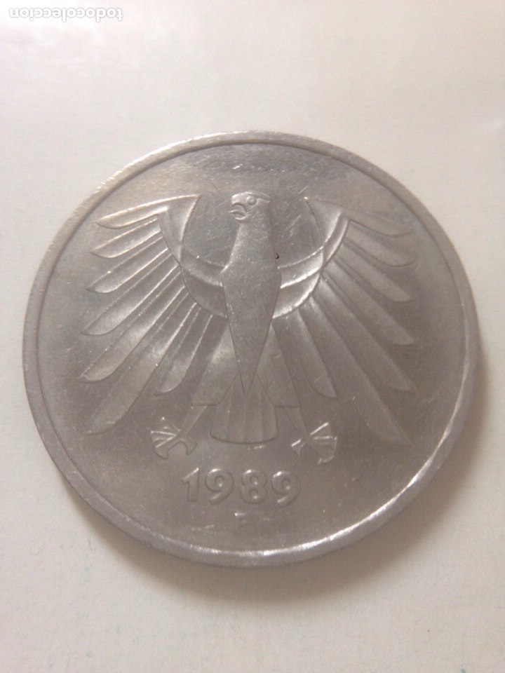 Monedas antiguas de Europa: Germany - 5 Deutsche Mark 1989 - Foto 2