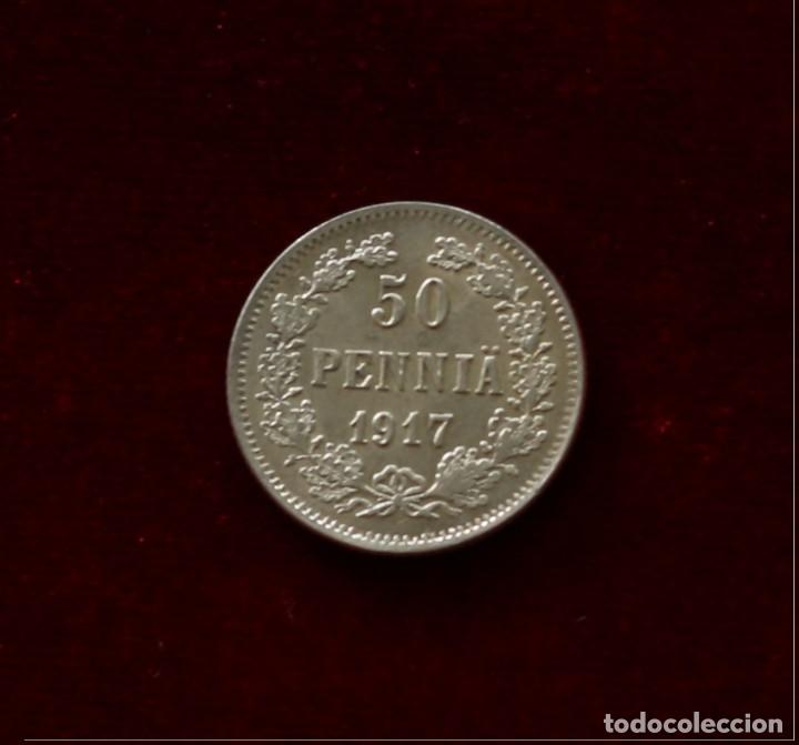 50 PENNIA 1917 FINLANDIA SC-/AUNC (Numismática - Extranjeras - Europa)