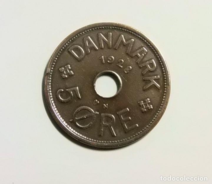 Monedas antiguas de Europa: DINAMARCA 1928 - 5 ORE - EBC. - Foto 2
