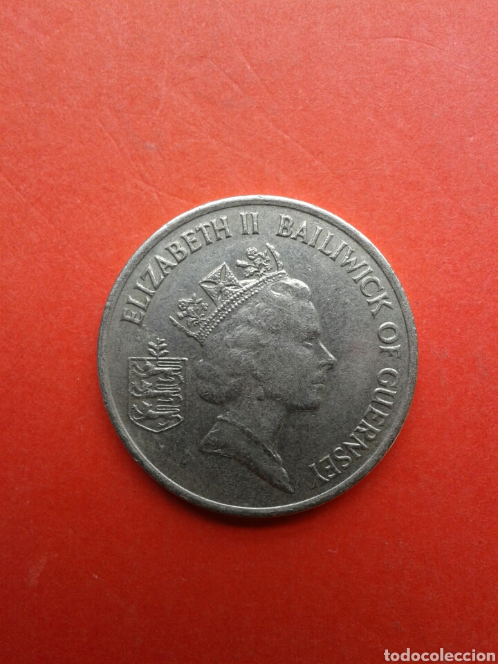 Monedas antiguas de Europa: MONEDA GUERNSEY 1992 - Foto 2