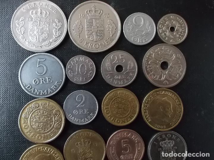 Monedas antiguas de Europa: coleccion de monedas de Dinamarca diversas decadas - Foto 6