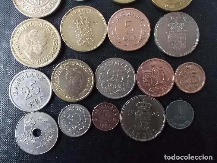 Monedas antiguas de Europa: coleccion de monedas de Dinamarca diversas decadas - Foto 8