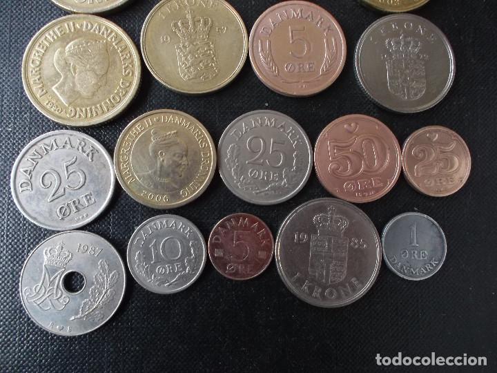 Monedas antiguas de Europa: coleccion de monedas de Dinamarca diversas decadas - Foto 9
