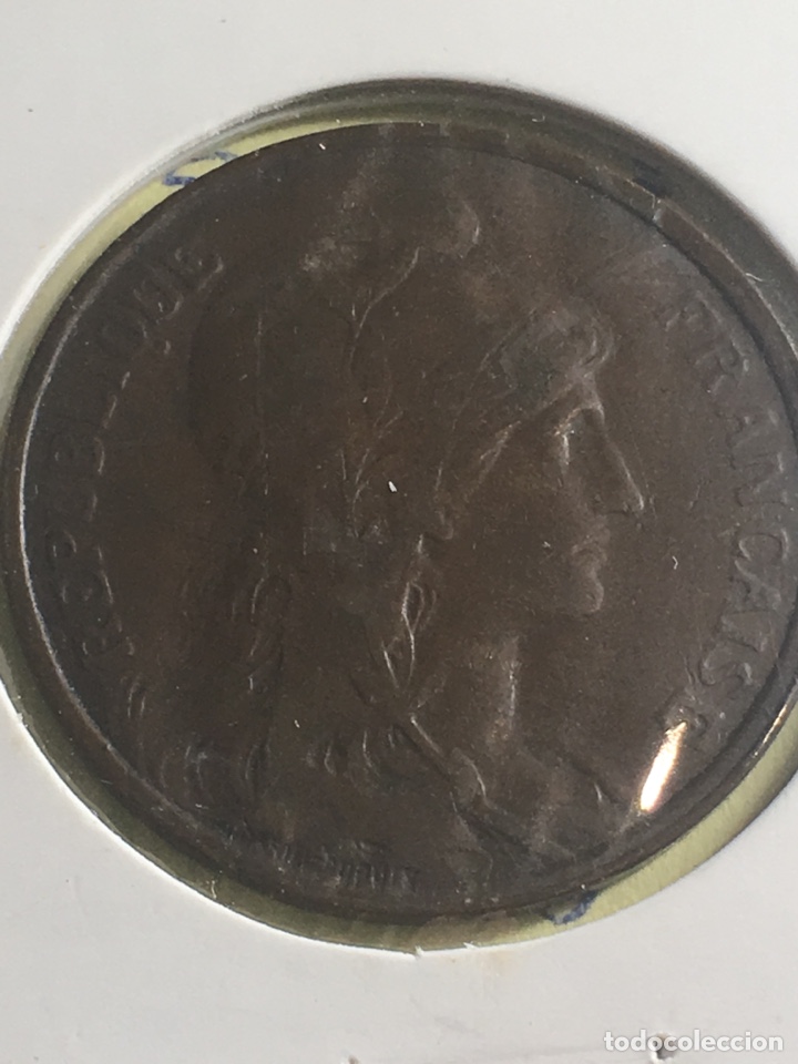 Monedas antiguas de Europa: Moneda de Francia 1917 cinco c&eacute;ntimos - Foto 1