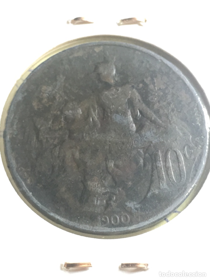 Monedas antiguas de Europa: Moneda de Francia 10 c&eacute;ntimos 1900 - Foto 2