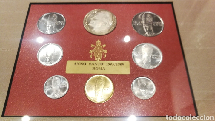 Old Coins of Europe: 40 A&Ntilde;OS. Set de monedas Conmemoraci&oacute;n Anno Santo 1983-1984 Roma. Juan Pablo II. Pablo VI