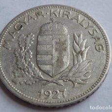 Monedas antiguas de Europa: ESCASA MONEDA DE PLATA DE 1 PENGO DE HUNGRIA DE 1927
