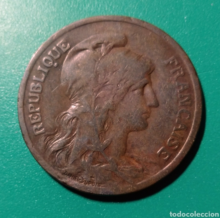 Monedas antiguas de Europa: Francia. 10 Centimes de bronce. 1916 - Foto 1
