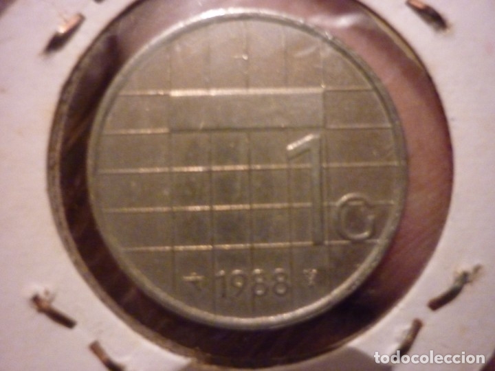 Monedas antiguas de Europa: HOLANDA  -1 GULDEN 1988 - Foto 2