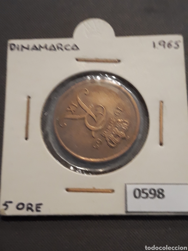 Monedas antiguas de Europa: Dinamarca 5 ore 1965 - Foto 1