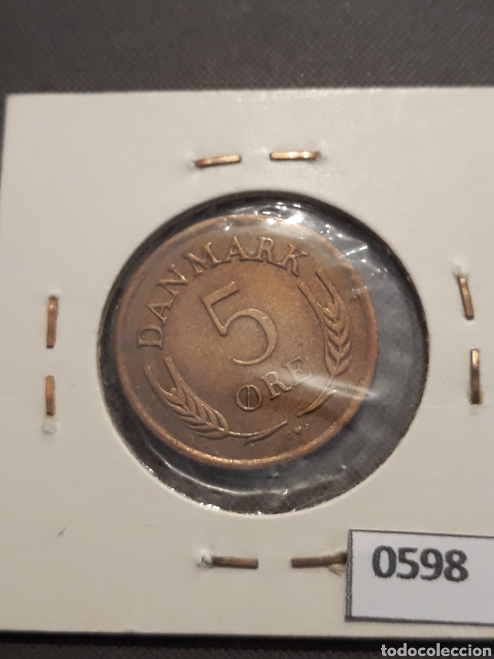 Monedas antiguas de Europa: Dinamarca 5 ore 1965 - Foto 2