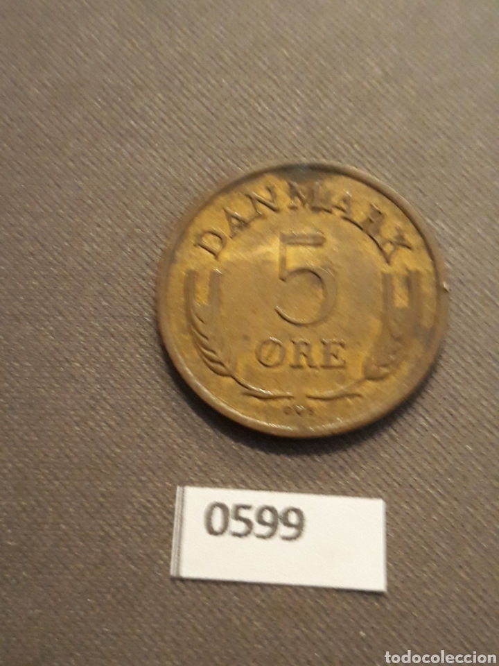 Monedas antiguas de Europa: Dinamarca 5 ore 1963 - Foto 2