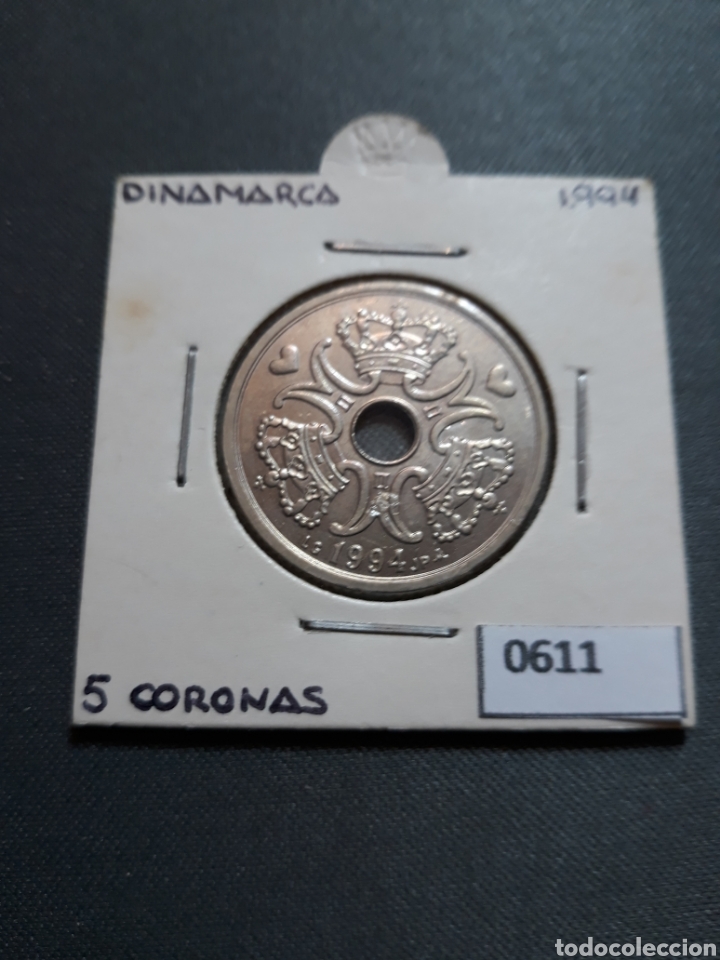 Monedas antiguas de Europa: Dinamarca 5 coronas 1994 - Foto 1
