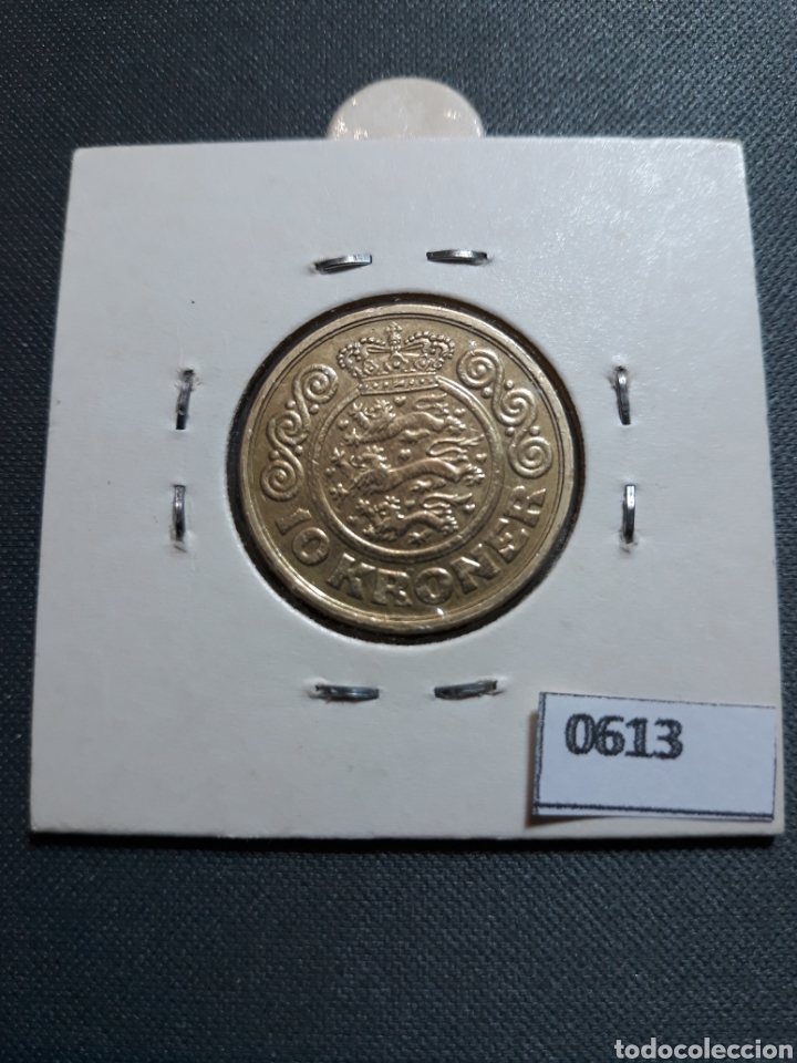 Monedas antiguas de Europa: Dinamarca 10 coronas 1989 - Foto 2