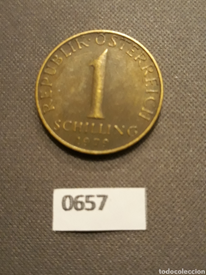 Monedas antiguas de Europa: Austria 1 chel&iacute;n 1979 - Foto 2