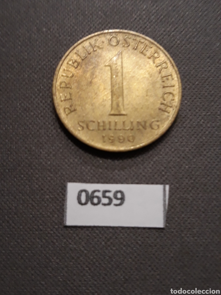 Monedas antiguas de Europa: Austria 1 chel&iacute;n 1990 - Foto 2