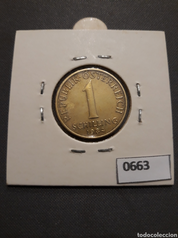 Monedas antiguas de Europa: Austria 1 chel&iacute;n 1984 - Foto 2