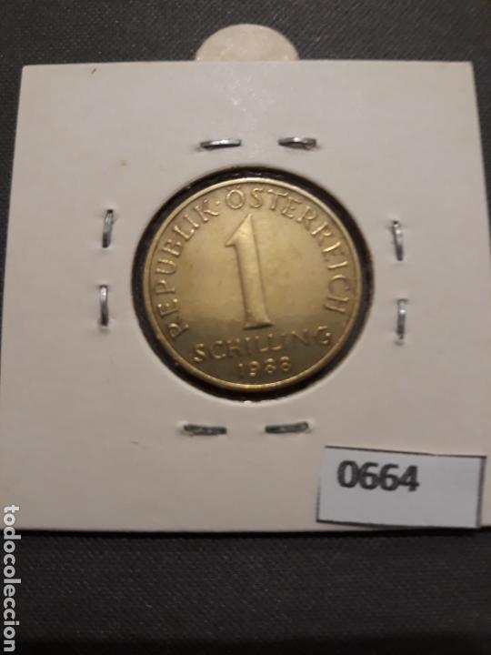 Monedas antiguas de Europa: Austria 1 chel&iacute;n 1988 - Foto 2