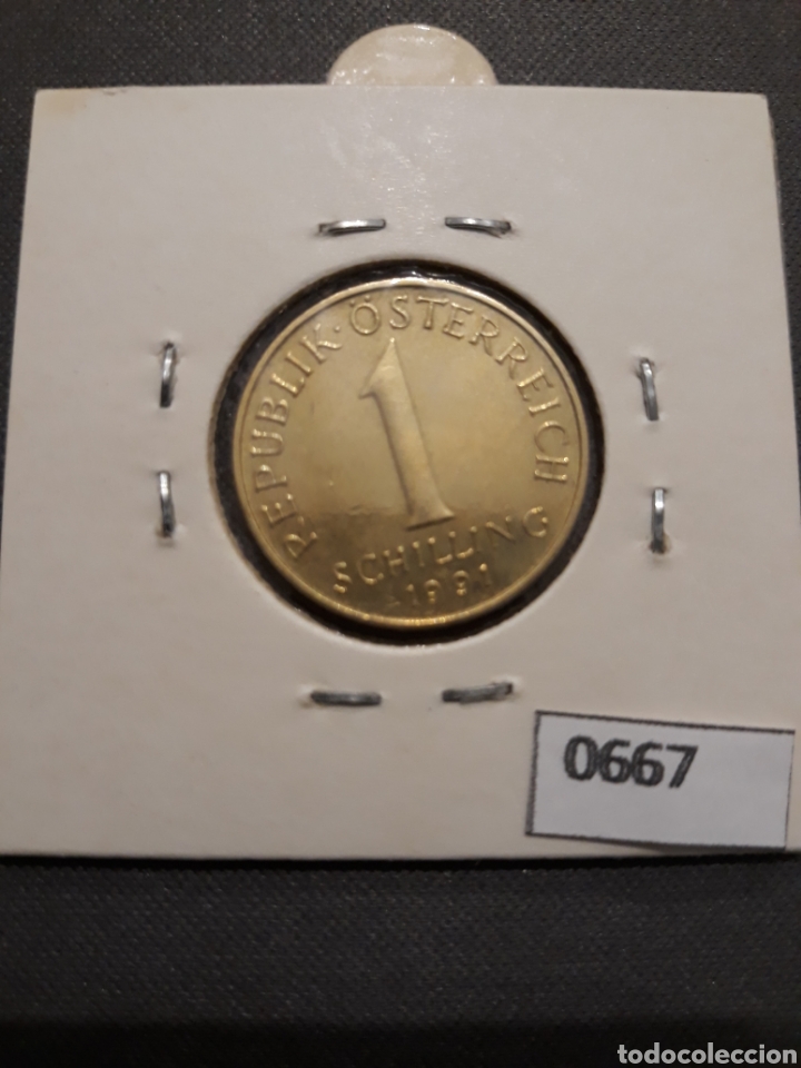 Monedas antiguas de Europa: Austria 1 chel&iacute;n 1991 - Foto 2