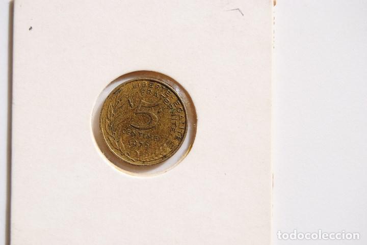 Monedas antiguas de Europa: Francia, 5 centimos 1976 - Foto 2
