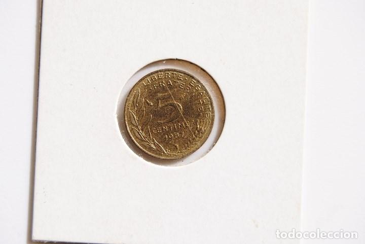 Monedas antiguas de Europa: Francia, 5 centimos 1987 - Foto 2