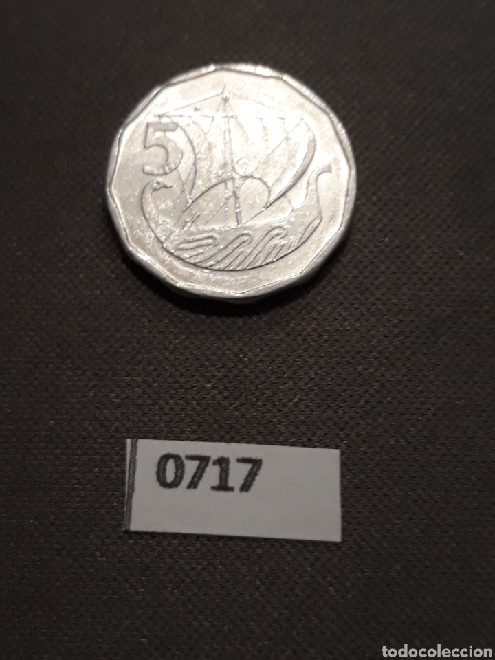 Monedas antiguas de Europa: Chipre 5 centavos 1981 - Foto 2