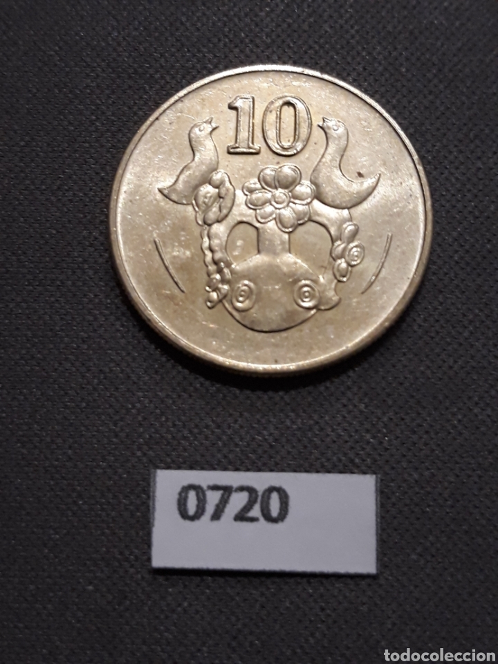 Monedas antiguas de Europa: Chipre 10 centavos 2002 - Foto 2