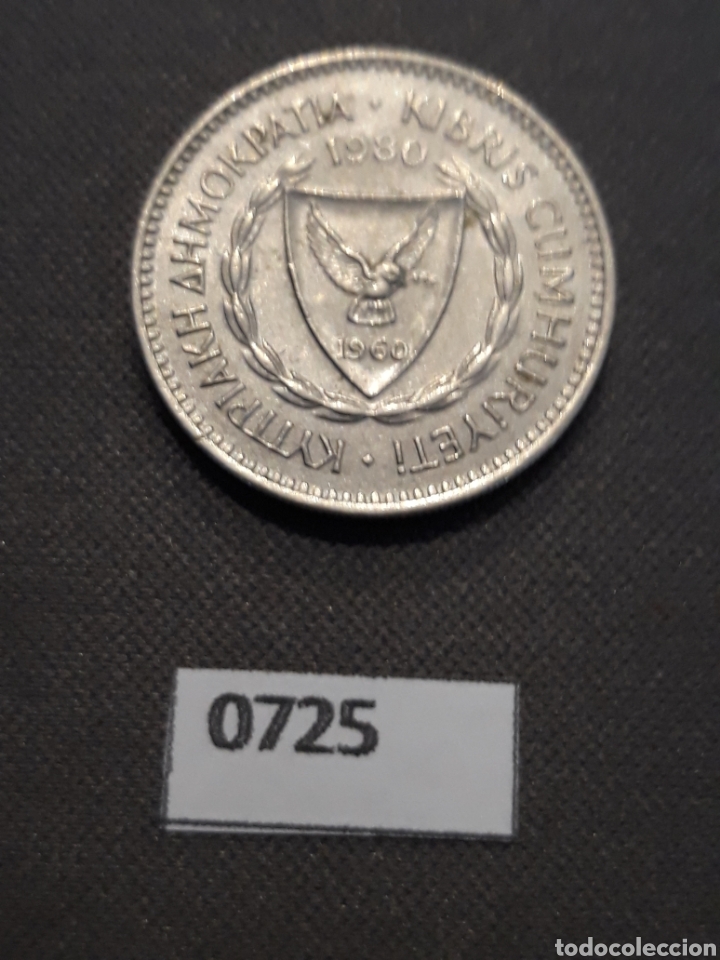 Monedas antiguas de Europa: Chipre 50 centavos 1980 - Foto 1