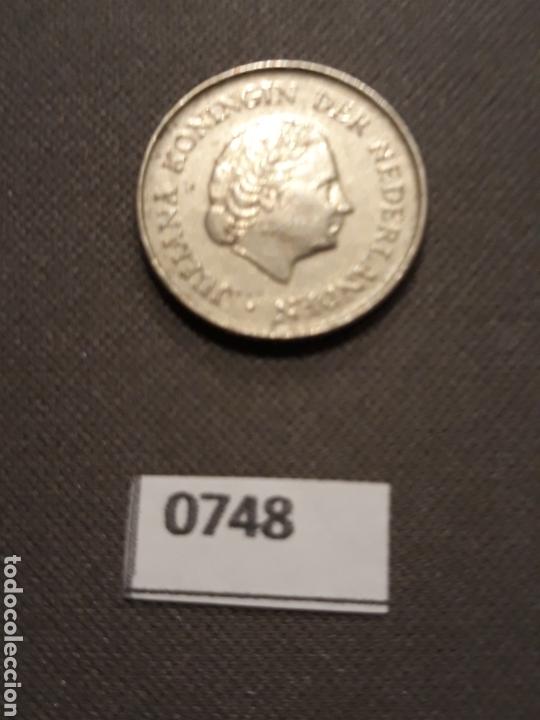 Monedas antiguas de Europa: Holanda 25 c&eacute;ntimos 1969 - Foto 2