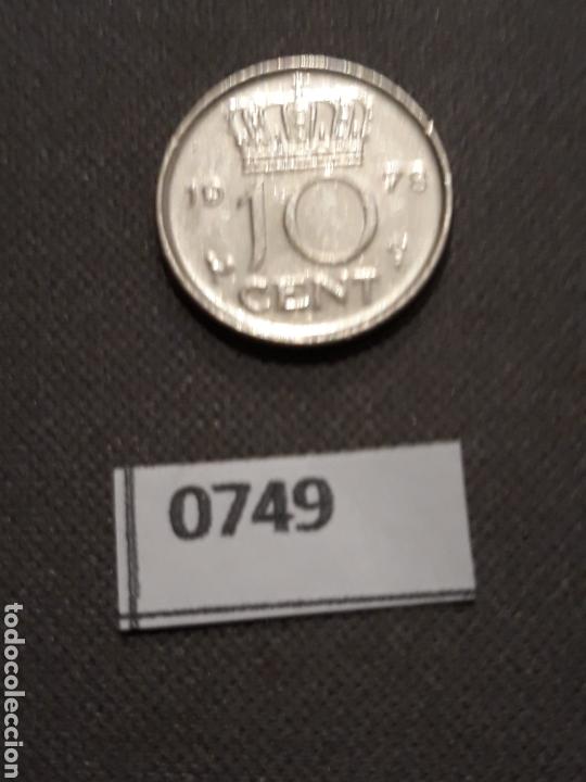 Monedas antiguas de Europa: Holanda 10 c&eacute;ntimos 1978 - Foto 2