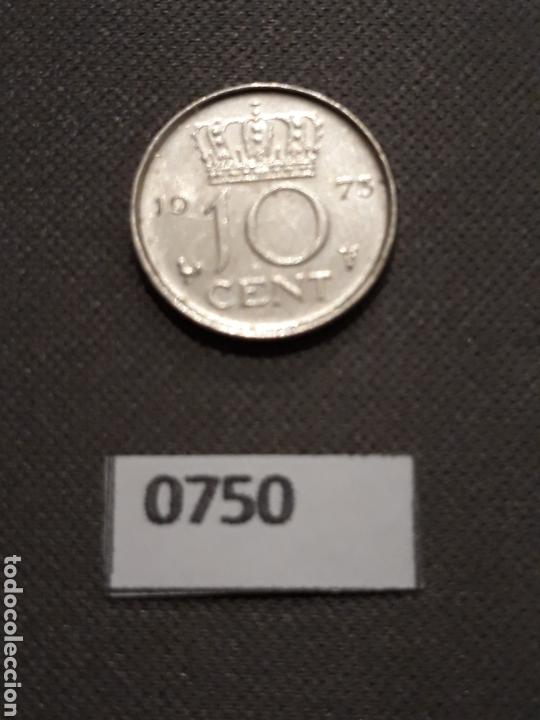 Monedas antiguas de Europa: Holanda 10 c&eacute;ntimos 1975 - Foto 1
