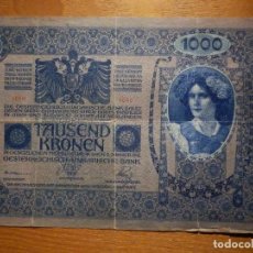 Monedas antiguas de Europa: BILLETE -IMPERIO AUSTRO-HUNGARO 1902 TAUSEND KRONEN - 1000 KRONEN - OESTERREICHISCH-UNGARISCHE BANK