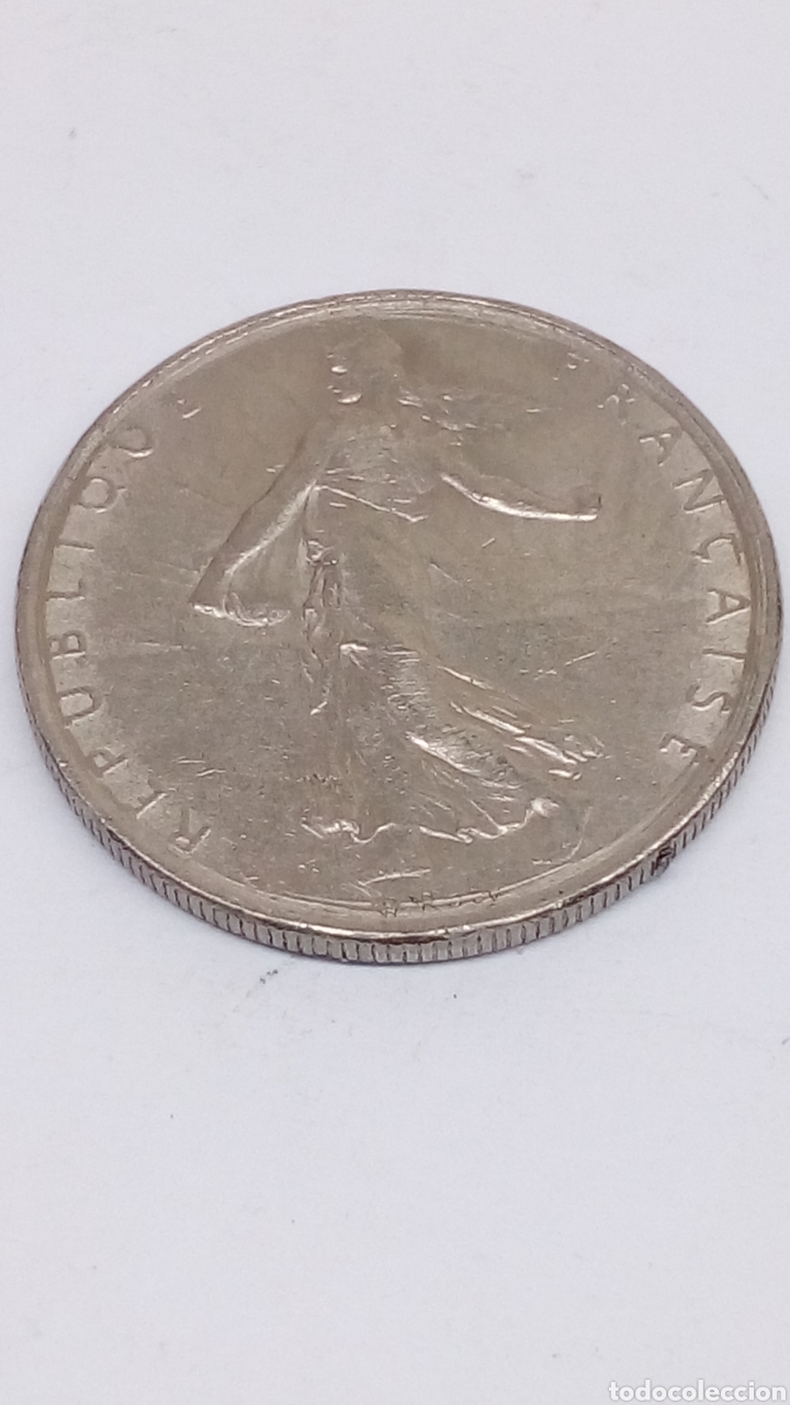 Monedas antiguas de Europa: Moneda 1Franc 1974 - Foto 1