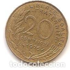 Monedas antiguas de Europa: FRANCIA,20 CENTIMES 1976.
