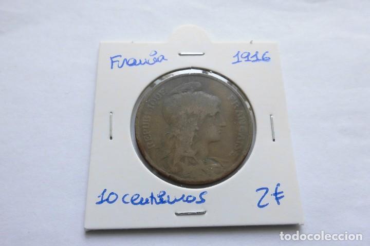 Monedas antiguas de Europa: Francia 10 Centimos 1916 - Foto 1