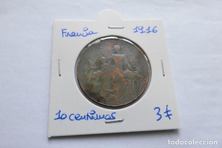 Monedas antiguas de Europa: Francia 10 Centimos 1916 - Foto 1