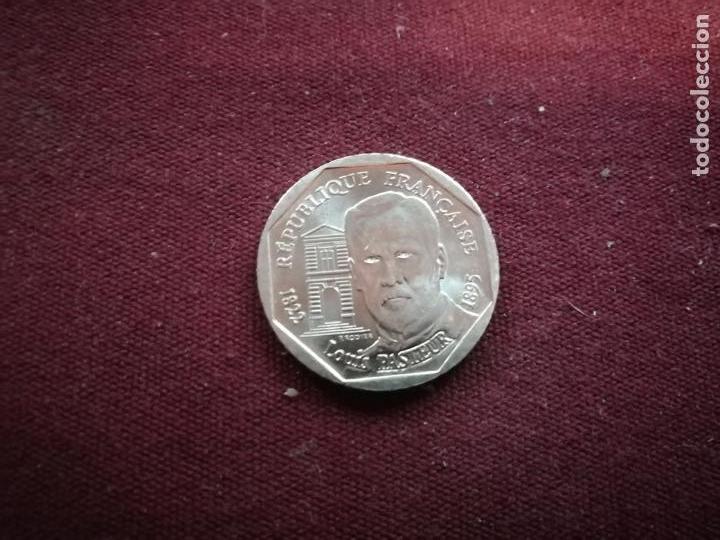 Monedas antiguas de Europa: Francia 2 francos 1995 Louis Pasteur