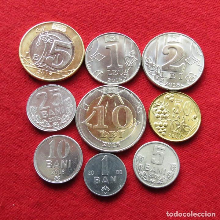 8 coins 2008 set 5-10-25-50 bani 1-2-5-10 lei Uncirculated Moldova 2018