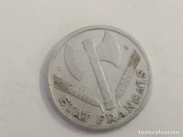 Moedas antigas da Europa: 1 franc 1944. Etat Fran&ccedil;ais. Vichy