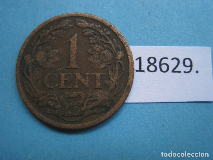 Monedas antiguas de Europa: Holanda 1 c&eacute;ntimo 1916 - Foto 2