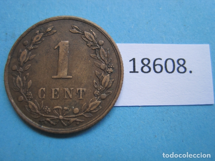 Monedas antiguas de Europa: Holanda, 1 c&eacute;ntimo 1878 - Foto 2