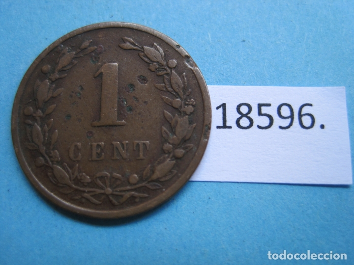 Monedas antiguas de Europa: Holanda, 1 c&eacute;ntimo 1878 - Foto 2