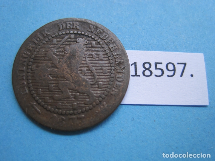 Monedas antiguas de Europa: Holanda, 1 c&eacute;ntimo 1877 - Foto 1
